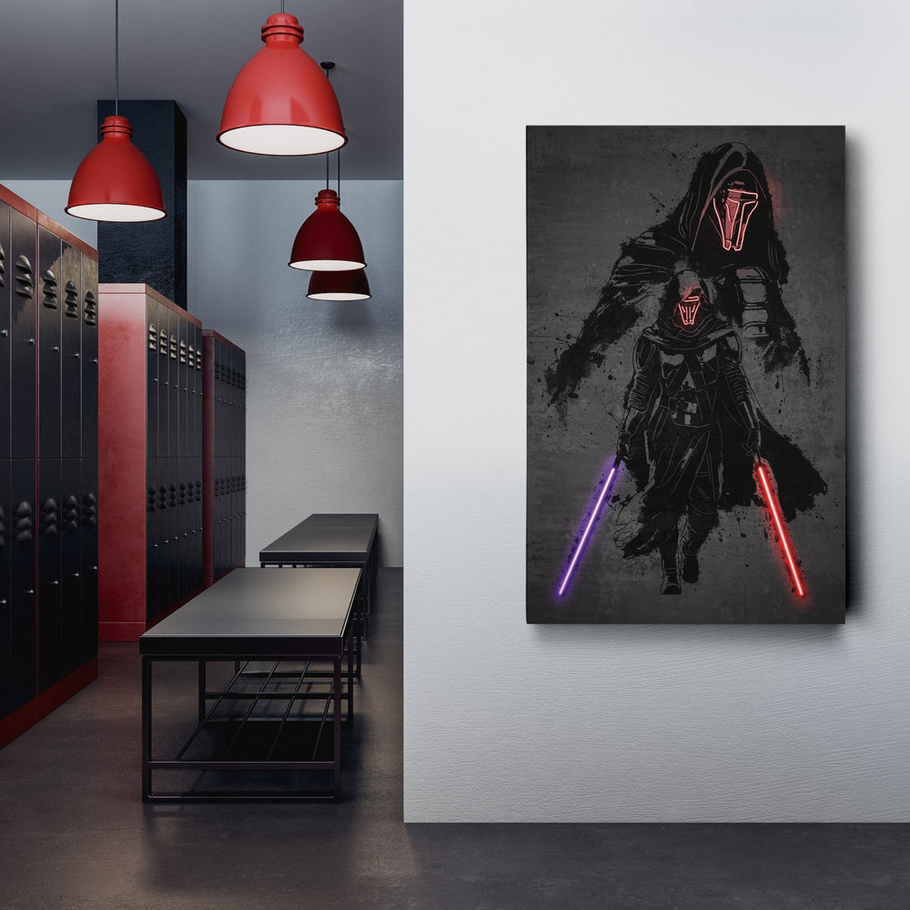 Darth Revan Canvas | Star Wars Neon Wall Art - CanvasNeon