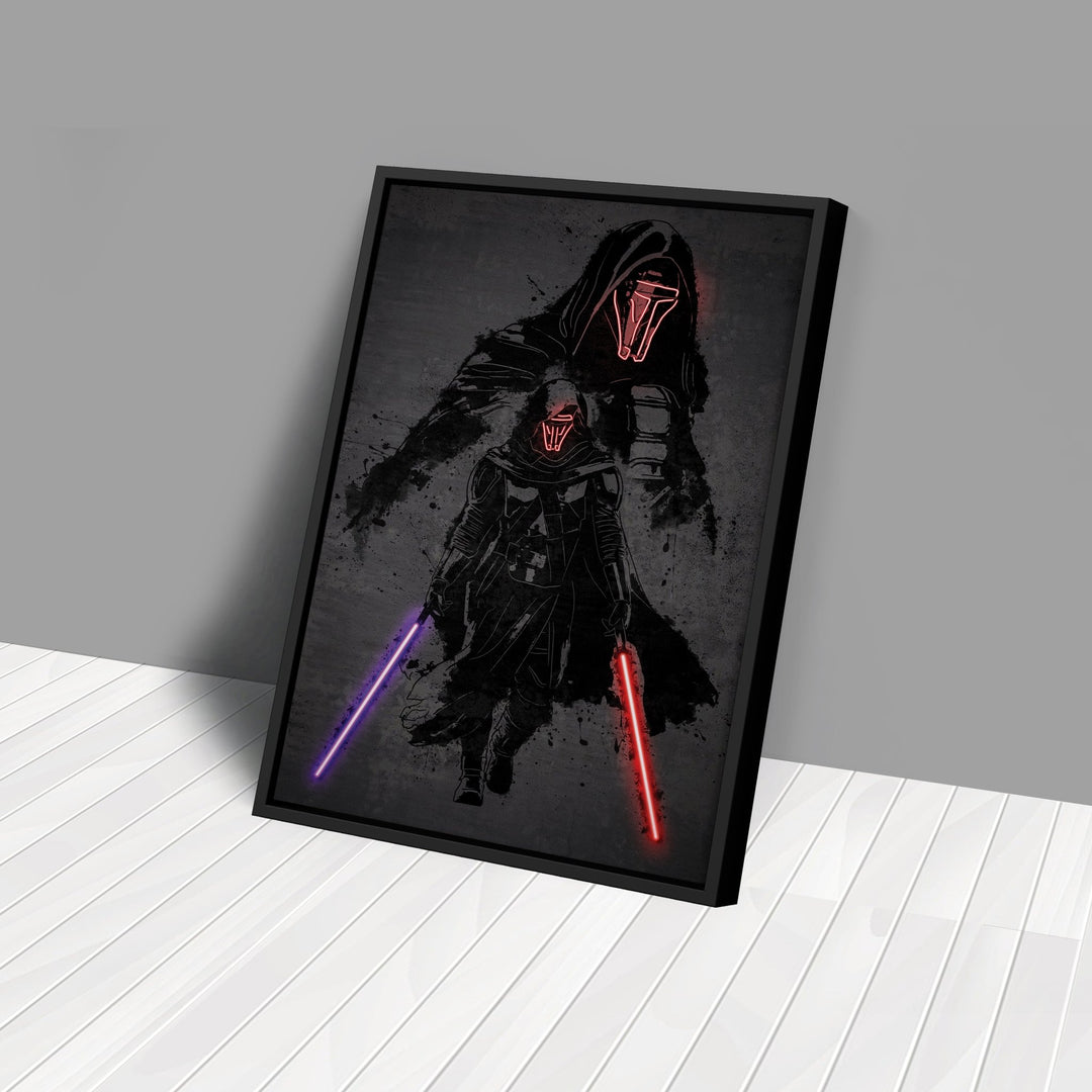 Darth Revan Canvas | Star Wars Neon Wall Art - CanvasNeon