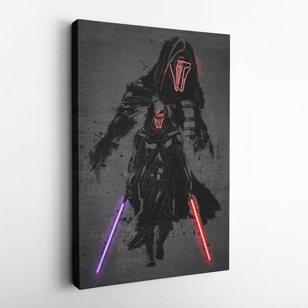 Darth Revan Canvas | Star Wars Neon Wall Art - CanvasNeon