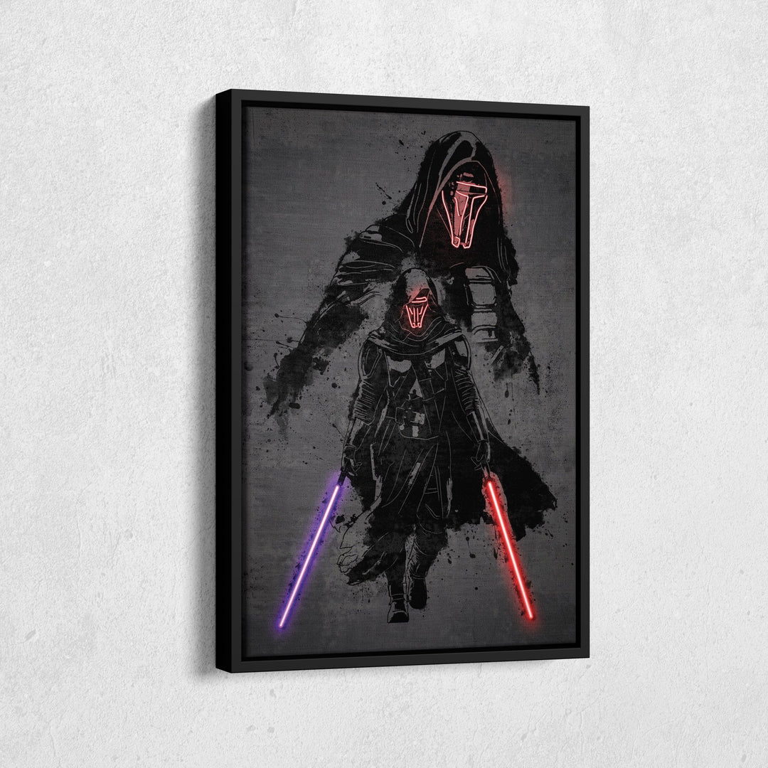 Darth Revan Canvas | Star Wars Neon Wall Art - CanvasNeon