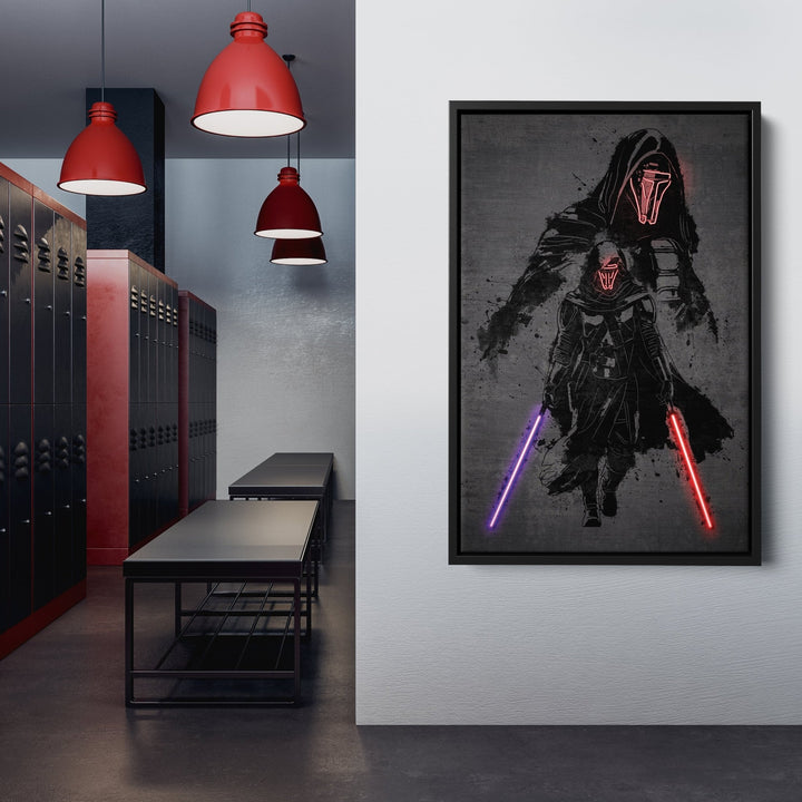 Darth Revan Canvas | Star Wars Neon Wall Art - CanvasNeon