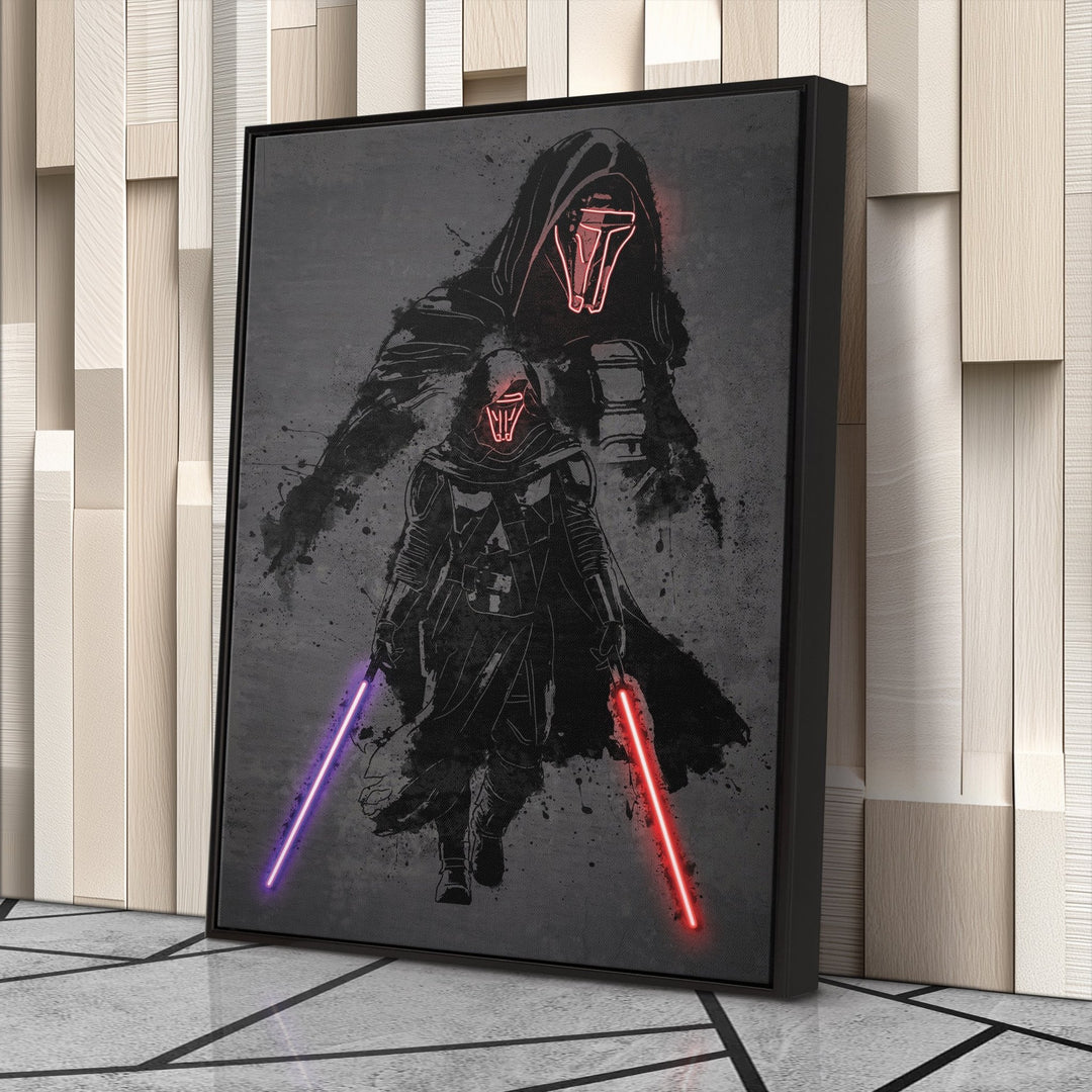 Darth Revan Canvas | Star Wars Neon Wall Art - CanvasNeon
