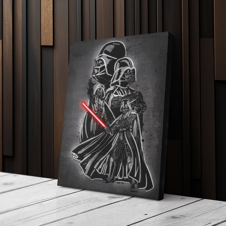Darth Vader Canvas | Star Wars Neon Wall Art - CanvasNeon