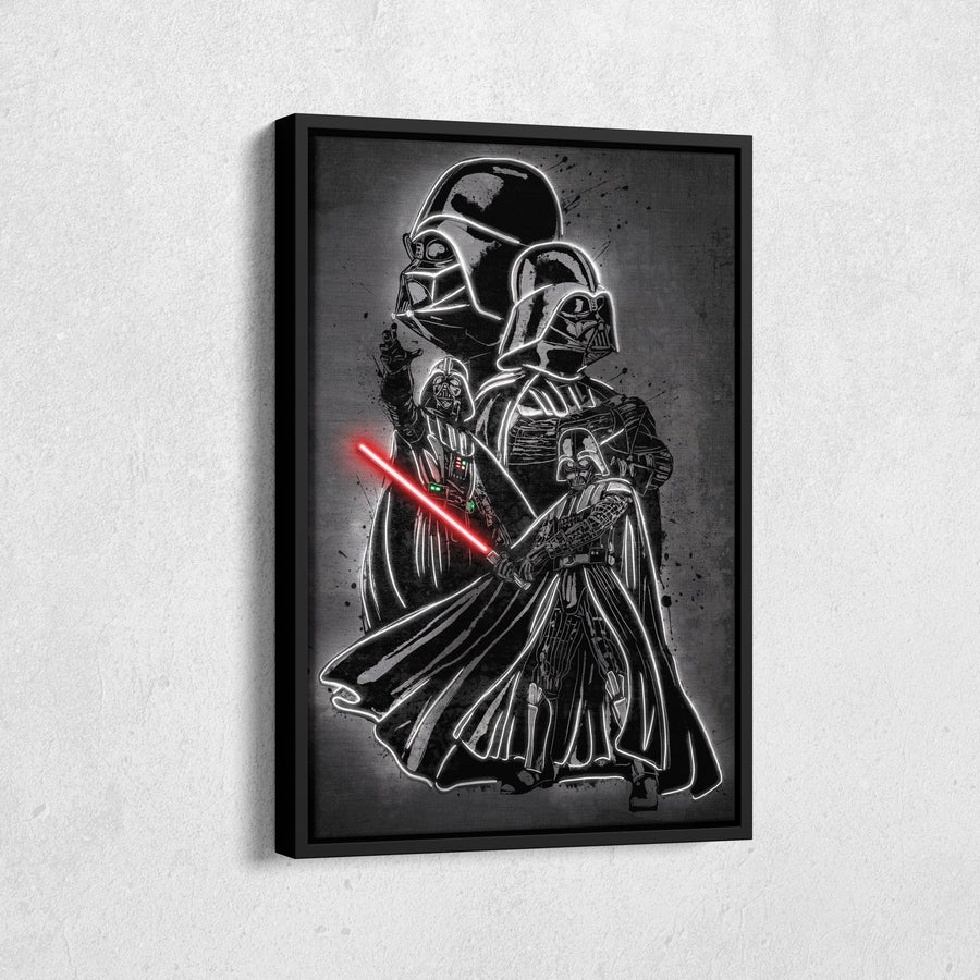 Darth Vader Canvas | Star Wars Neon Wall Art - CanvasNeon