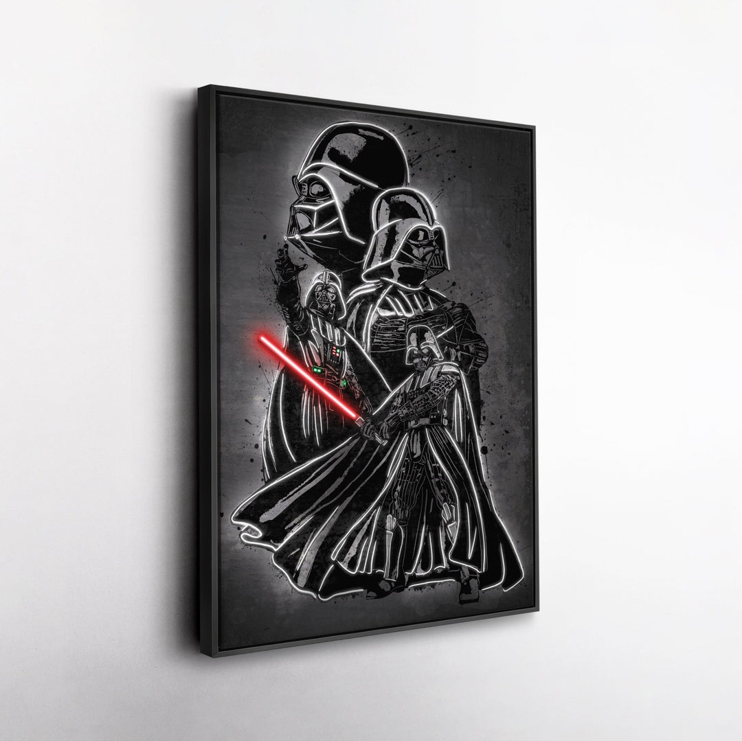 Darth Vader Canvas | Star Wars Neon Wall Art - CanvasNeon