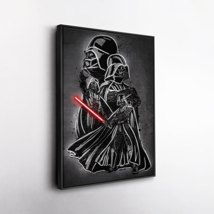 Darth Vader Canvas | Star Wars Neon Wall Art - CanvasNeon