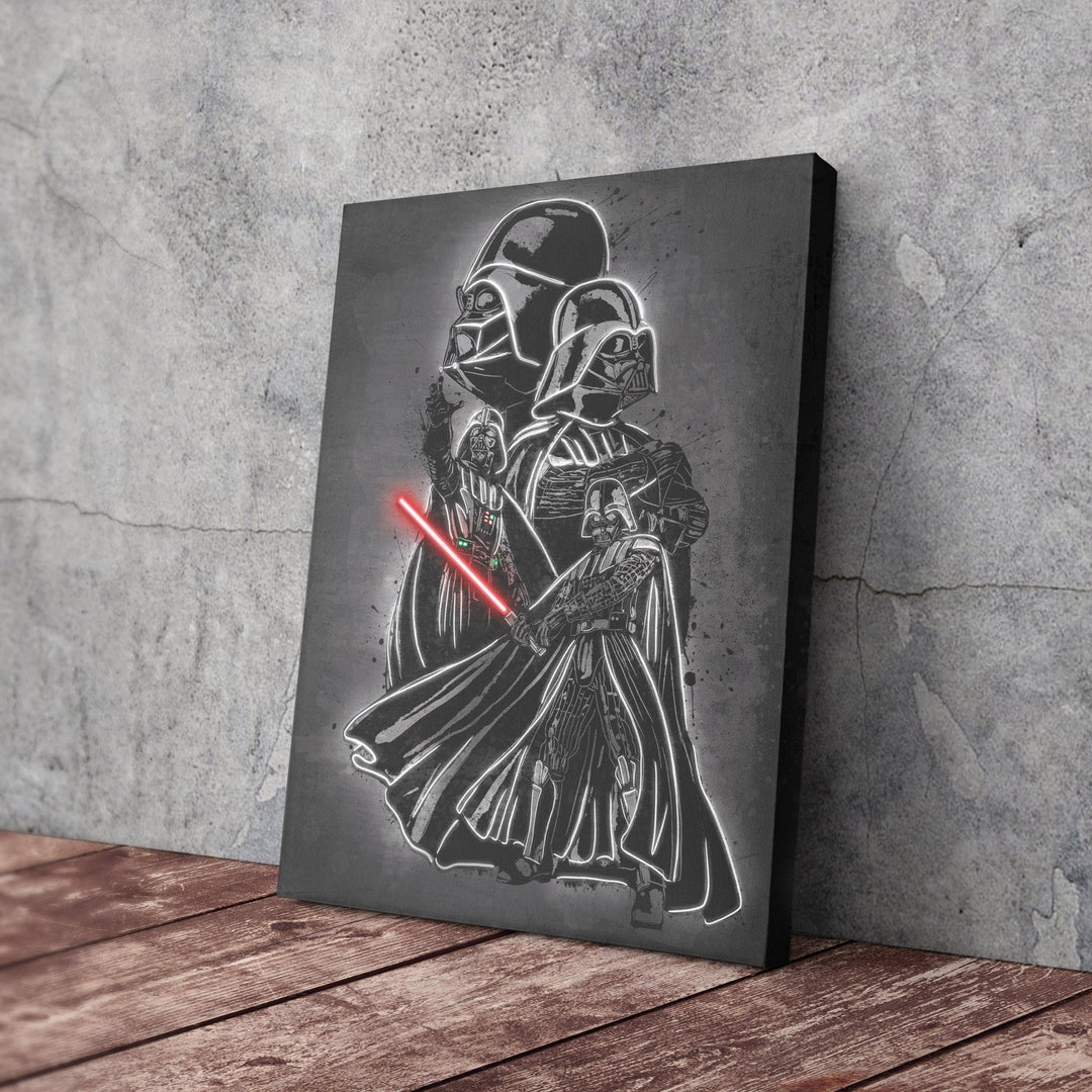 Darth Vader Canvas | Star Wars Neon Wall Art - CanvasNeon