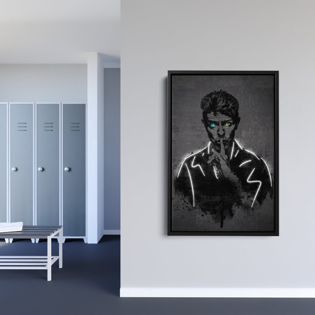 David Bowie Neon Canvas Art | Music Wall Decor - CanvasNeon