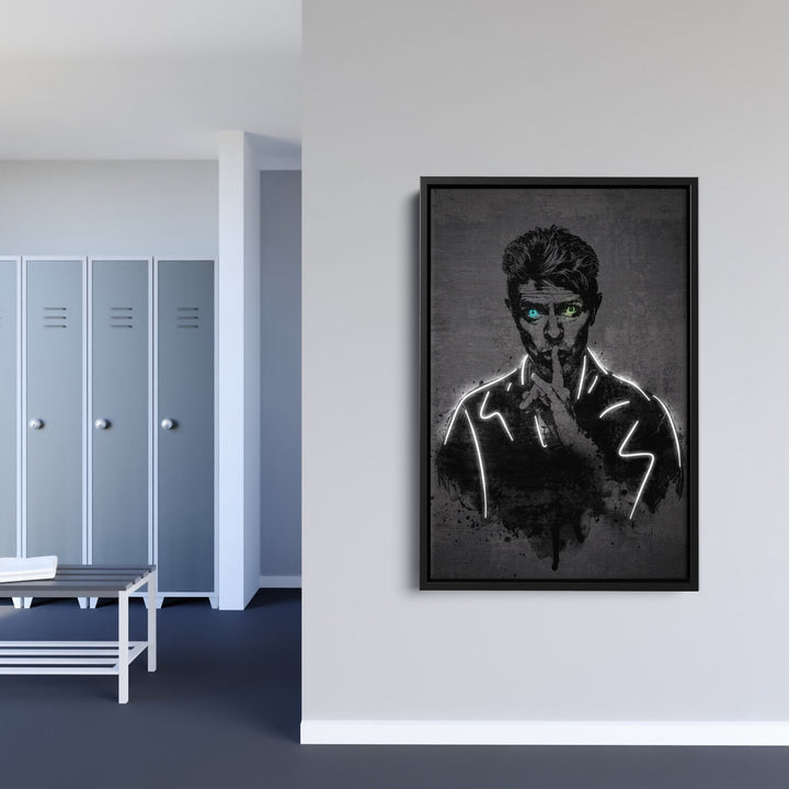 David Bowie Neon Canvas Art | Music Wall Decor - CanvasNeon