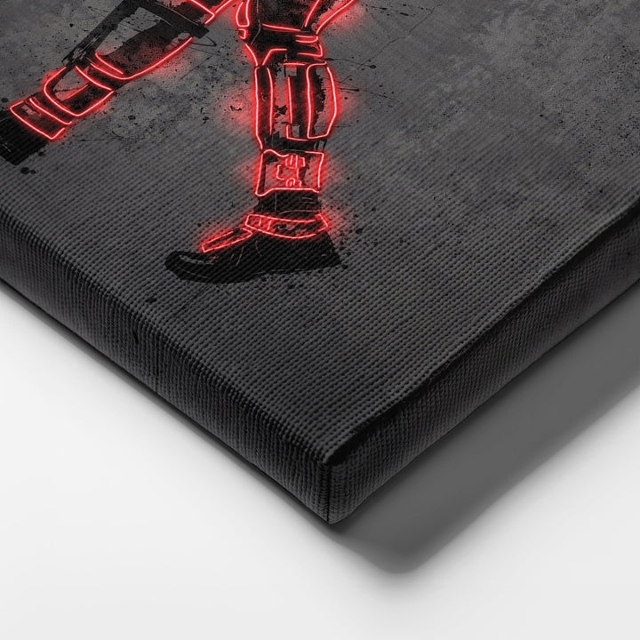Deadpool Canvas | Marvel Neon Wall Art - CanvasNeon