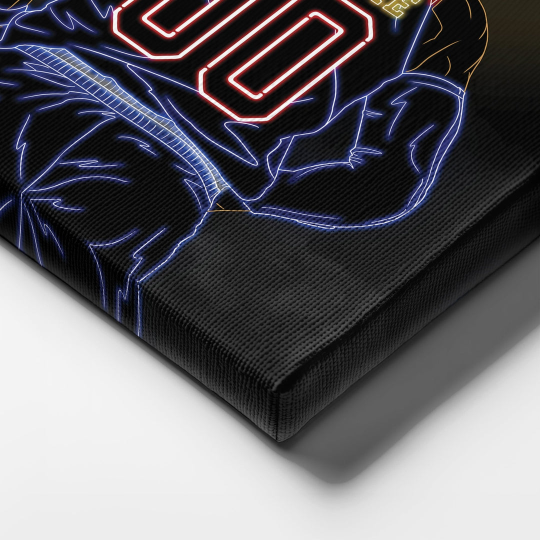 Denver Nuggets Personalized Jersey Canvas | Neon Wall Art - CanvasNeon
