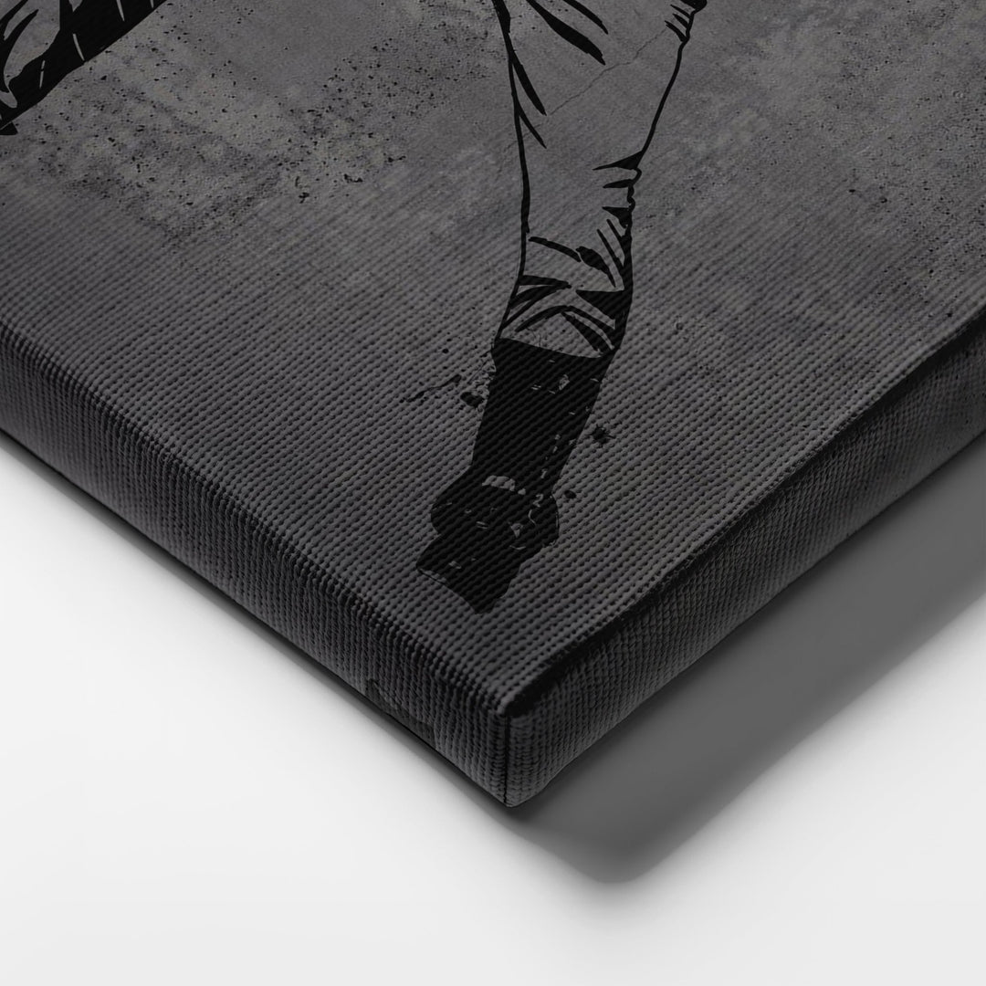 Derek Jeter Neon Canvas Art | Modern Wall Decor for Yankees Fans - CanvasNeon