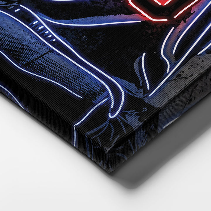 Detroit Pistons Custom Jersey Canvas | Neon Wall Art - CanvasNeon