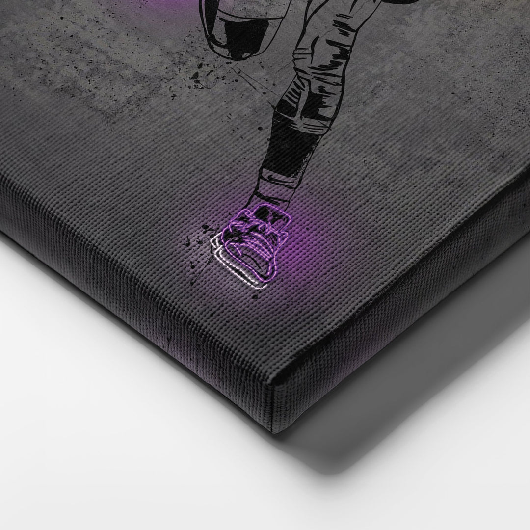 Devin Booker Neon Canvas Art | Modern Wall Decor for Suns Fans - CanvasNeon