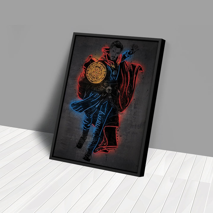 Doctor Strange Canvas | Marvel Neon Wall Art - CanvasNeon