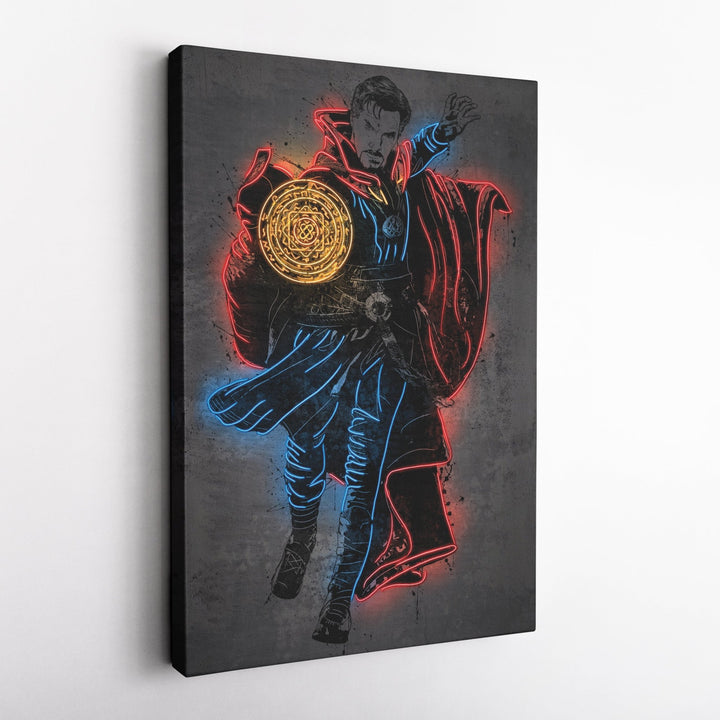 Doctor Strange Canvas | Marvel Neon Wall Art - CanvasNeon