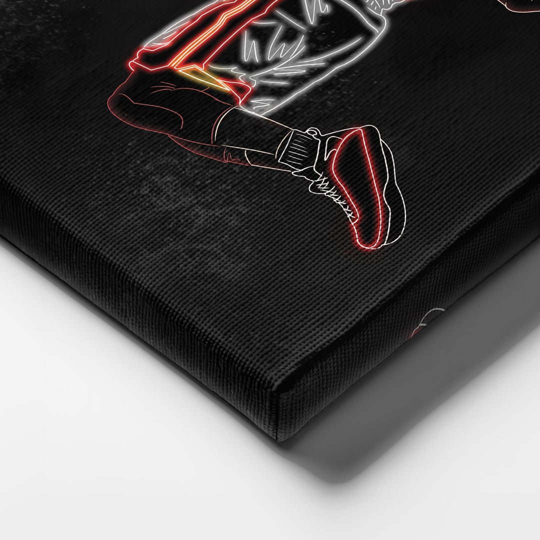 Dwyane Wade Neon Canvas Art | Heat Wall Decor - CanvasNeon