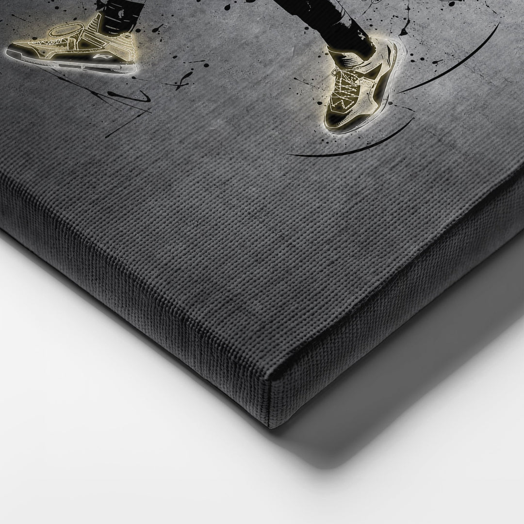 Dwyane Wade Neon Canvas Art | Modern Wall Decor for Heat Fans - CanvasNeon