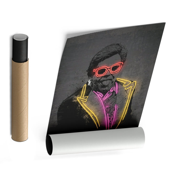 Elton John Neon Canvas Art | Music Wall Decor - CanvasNeon