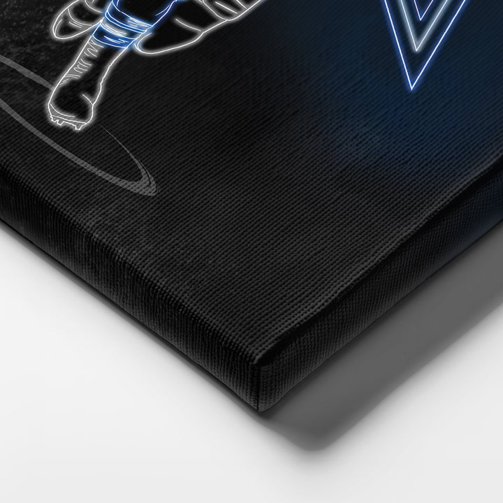 Emmitt Smith Neon Canvas Art | Cowboys Wall Decor - CanvasNeon