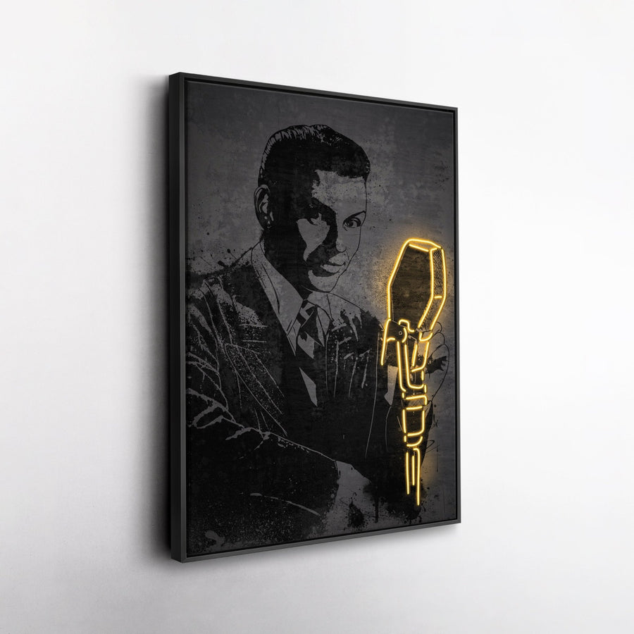 Frank Sinatra Neon Canvas Art | Music Wall Decor - CanvasNeon