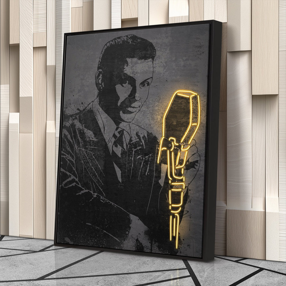 Frank Sinatra Neon Canvas Art | Music Wall Decor - CanvasNeon