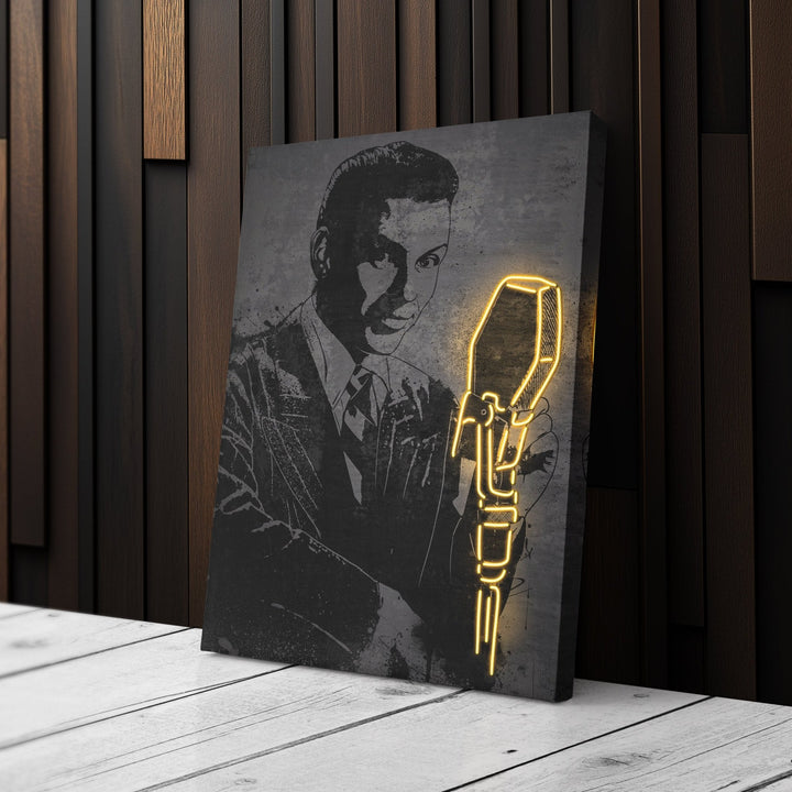 Frank Sinatra Neon Canvas Art | Music Wall Decor - CanvasNeon