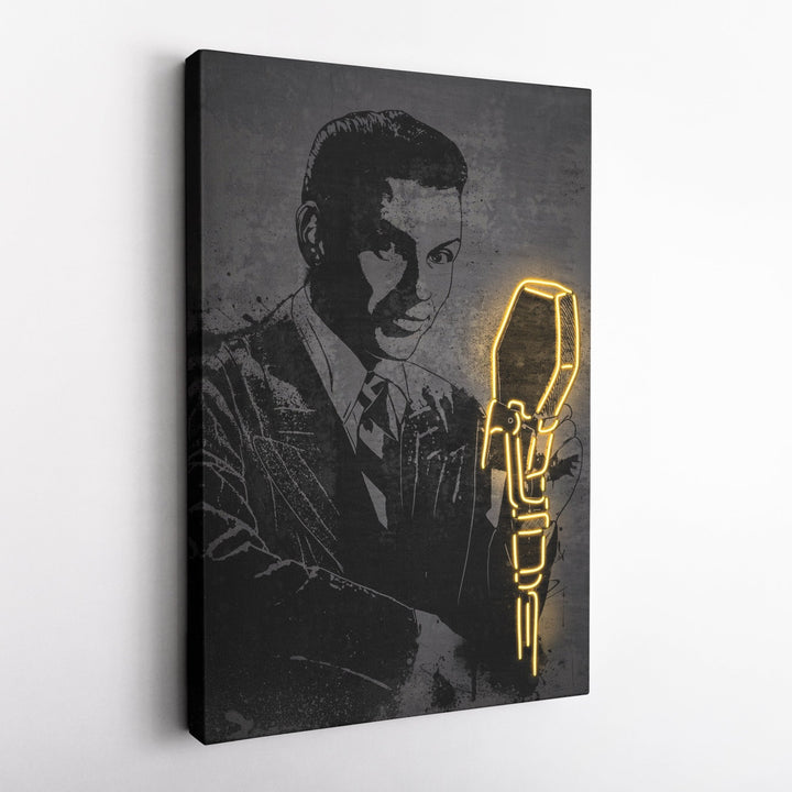 Frank Sinatra Neon Canvas Art | Music Wall Decor - CanvasNeon
