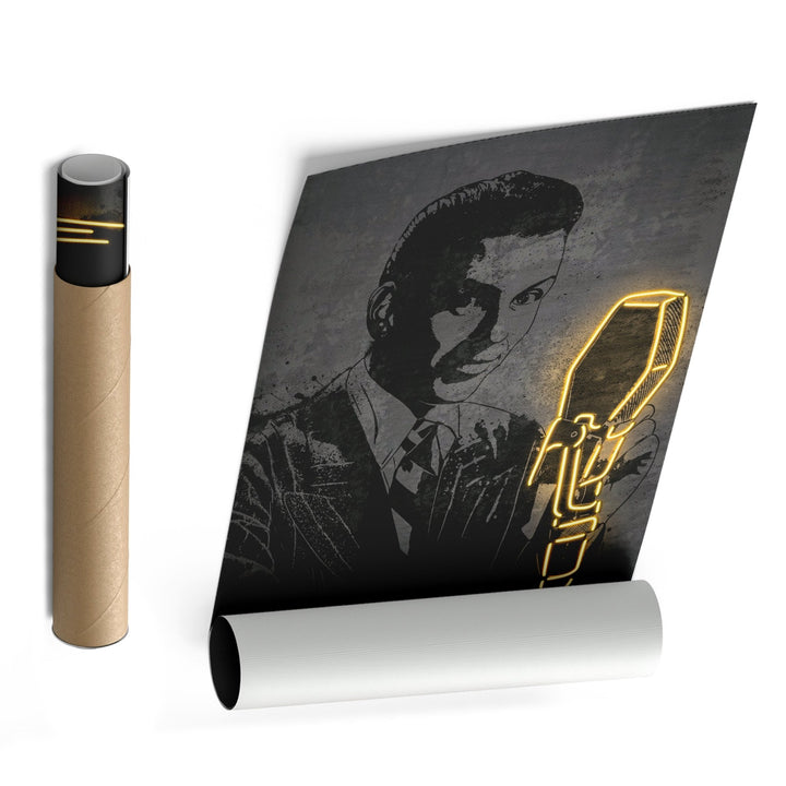 Frank Sinatra Neon Canvas Art | Music Wall Decor - CanvasNeon