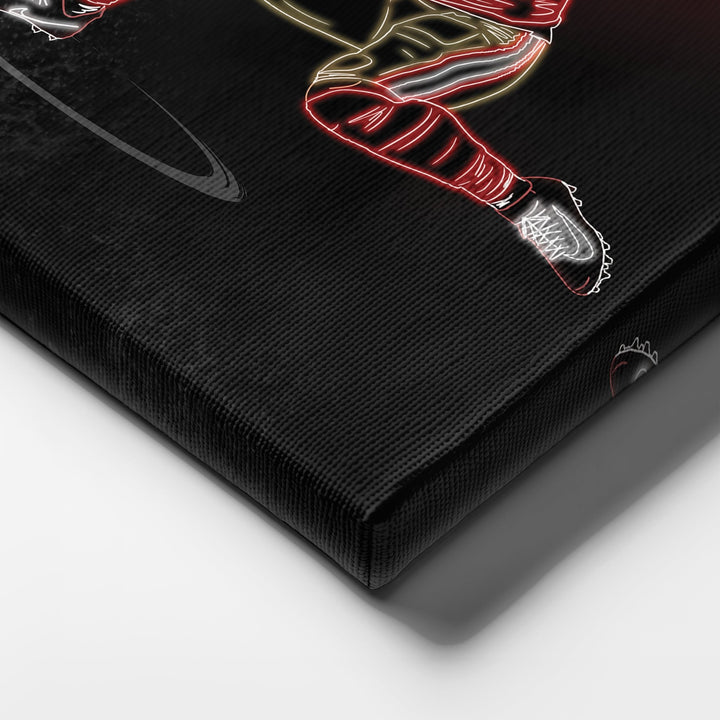 Fred Warner Neon Canvas Art | 49ers Wall Decor - CanvasNeon