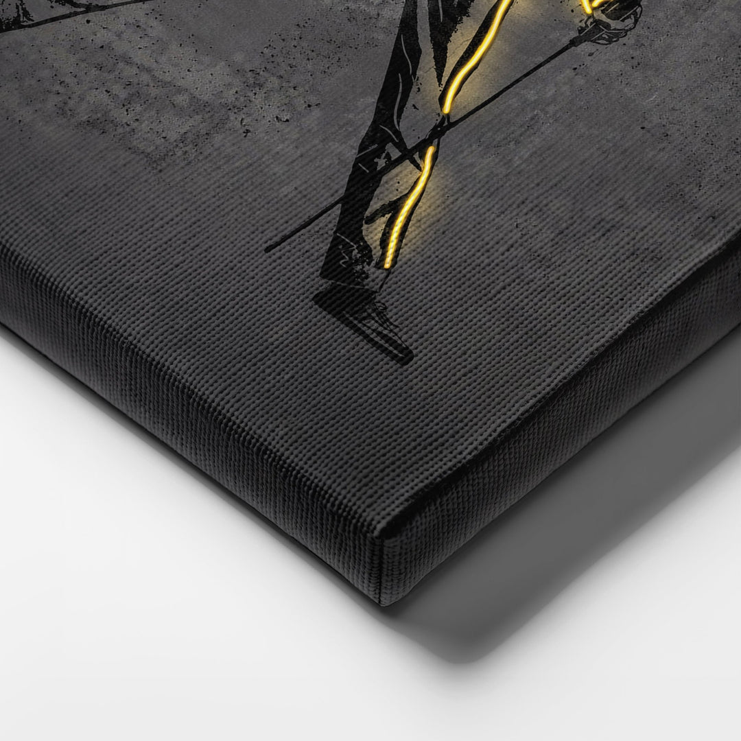 Freddie Mercury Neon Canvas Art | Music Wall Decor - CanvasNeon