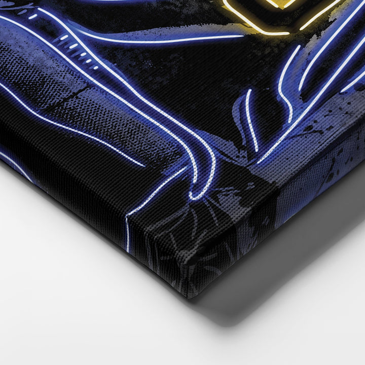 Golden State Warriors Custom Jersey Canvas | Neon Wall Art - CanvasNeon