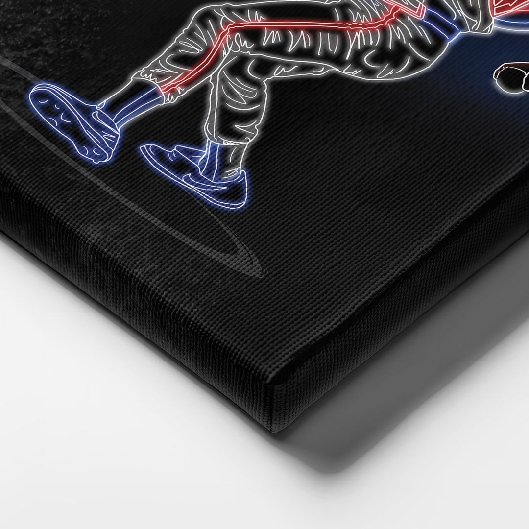 Greg Maddux Neon Canvas Art | Braves Wall Decor - CanvasNeon