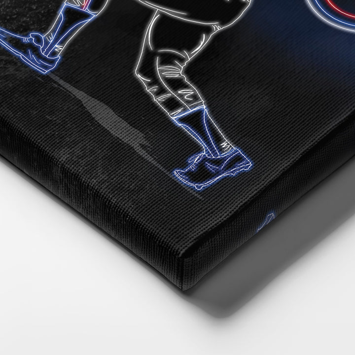 Hank Aaron Neon Canvas Art | Braves Wall Decor - CanvasNeon