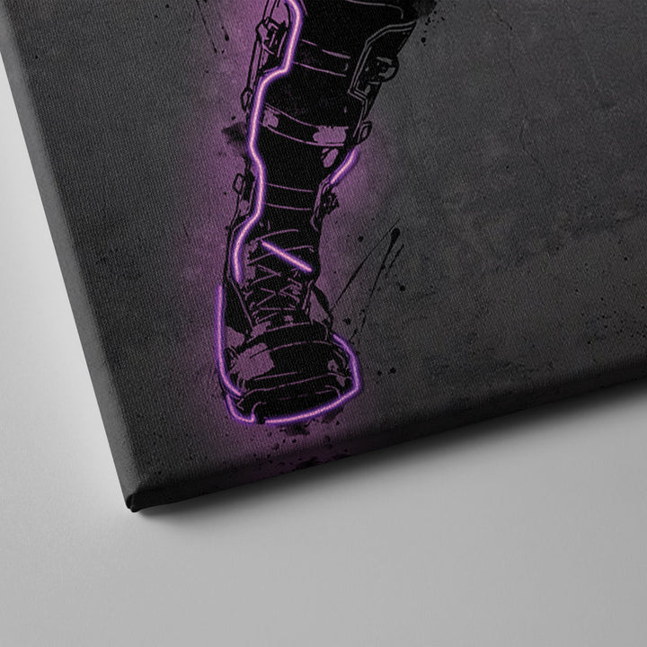 Hawkeye Canvas | Marvel Neon Wall Art - CanvasNeon