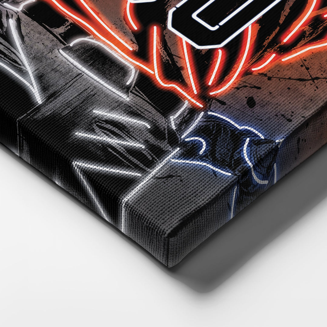 Houston Astros Custom Jersey Canvas | Neon Wall Art - CanvasNeon