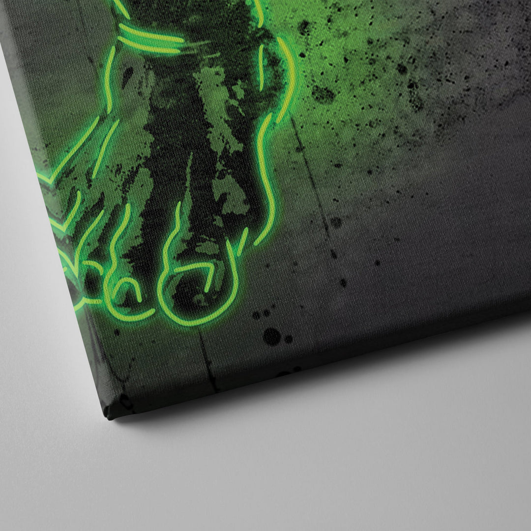 Hulk Canvas | Marvel Neon Wall Art - CanvasNeon