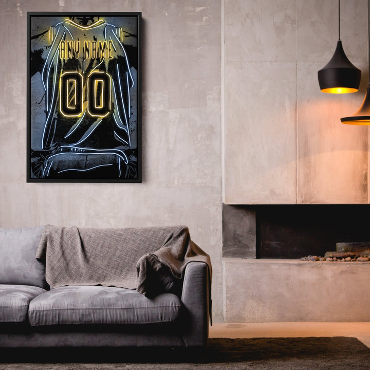 Indiana Pacers Custom Jersey Canvas | Neon Wall Art - CanvasNeon