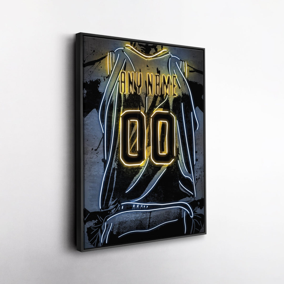 Indiana Pacers Custom Jersey Canvas | Neon Wall Art - CanvasNeon