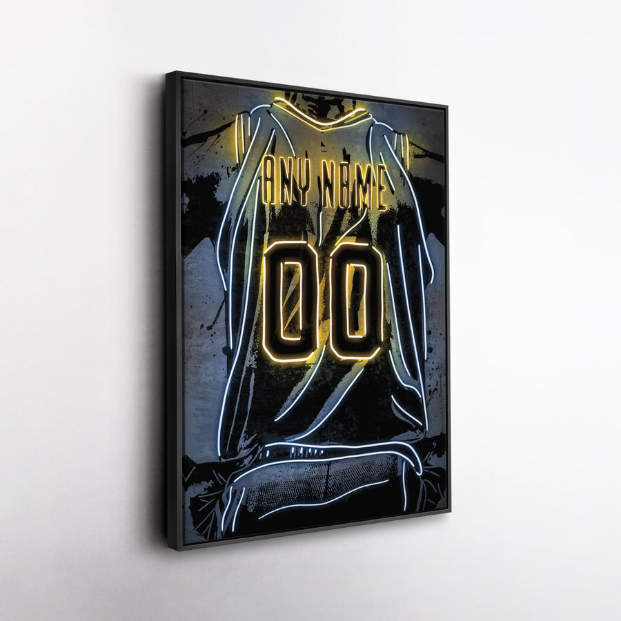 Indiana Pacers Custom Jersey Canvas | Neon Wall Art - CanvasNeon