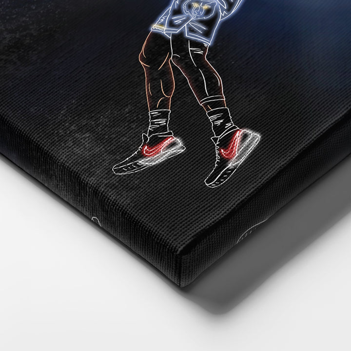 Ja Morant Neon Canvas Art | Grizzlies Wall Decor - CanvasNeon