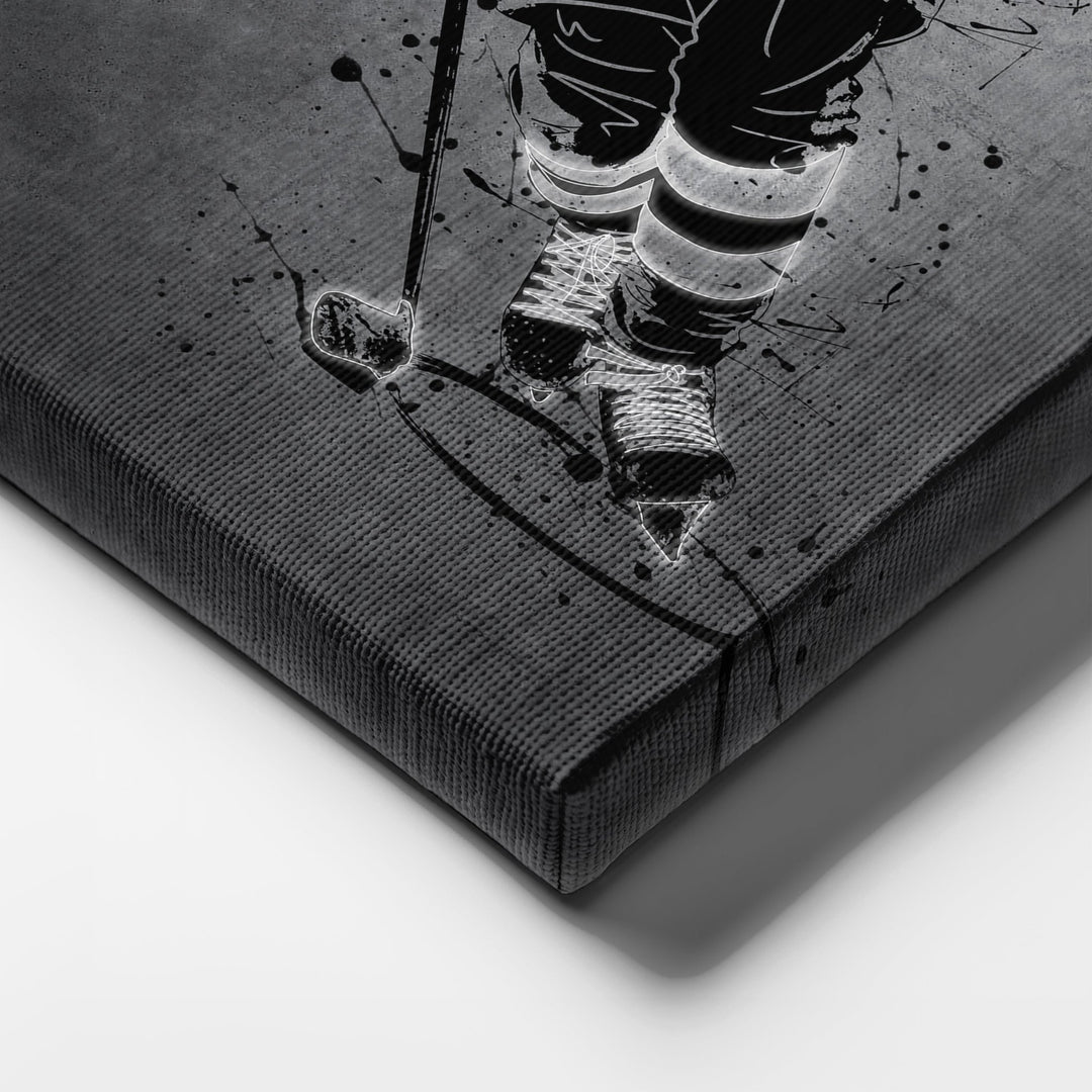 Jack Hughes Neon Canvas Art | Modern Wall Decor for Devils Fans - CanvasNeon