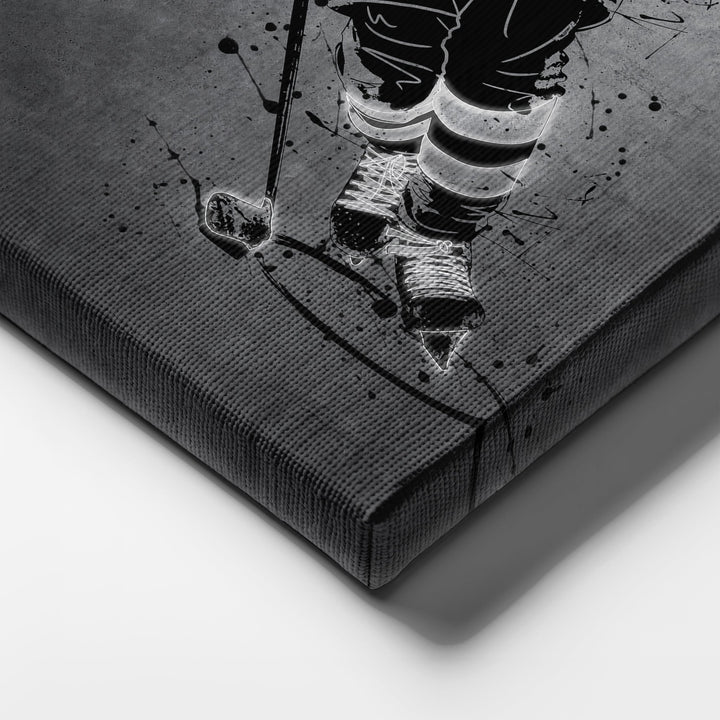 Jack Hughes Neon Canvas Art | Modern Wall Decor for Devils Fans - CanvasNeon