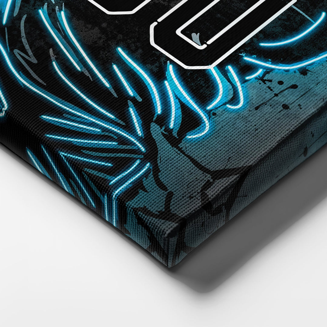 Jacksonville Jaguars Custom Jersey Canvas | Neon Wall Art - CanvasNeon