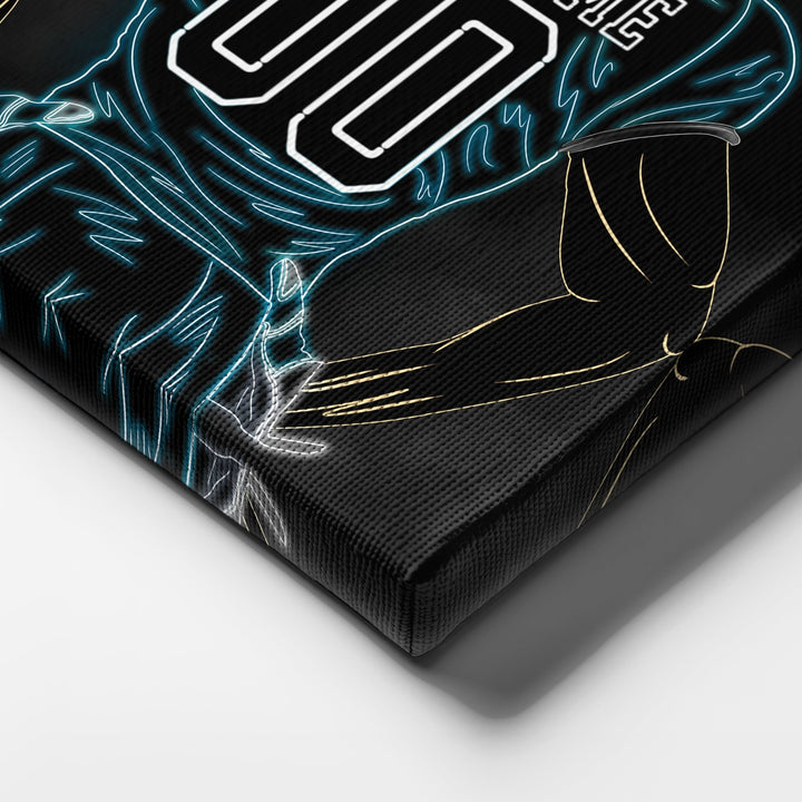 Jacksonville Jaguars Personalized Jersey Canvas | Neon Wall Art - CanvasNeon