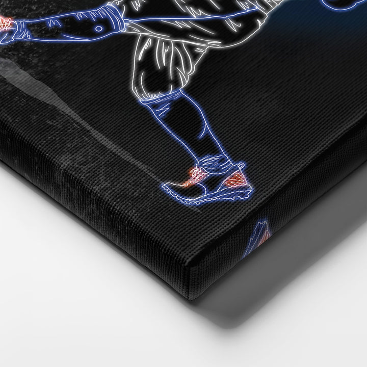 José Altuve Neon Canvas Art | Astros Wall Decor - CanvasNeon