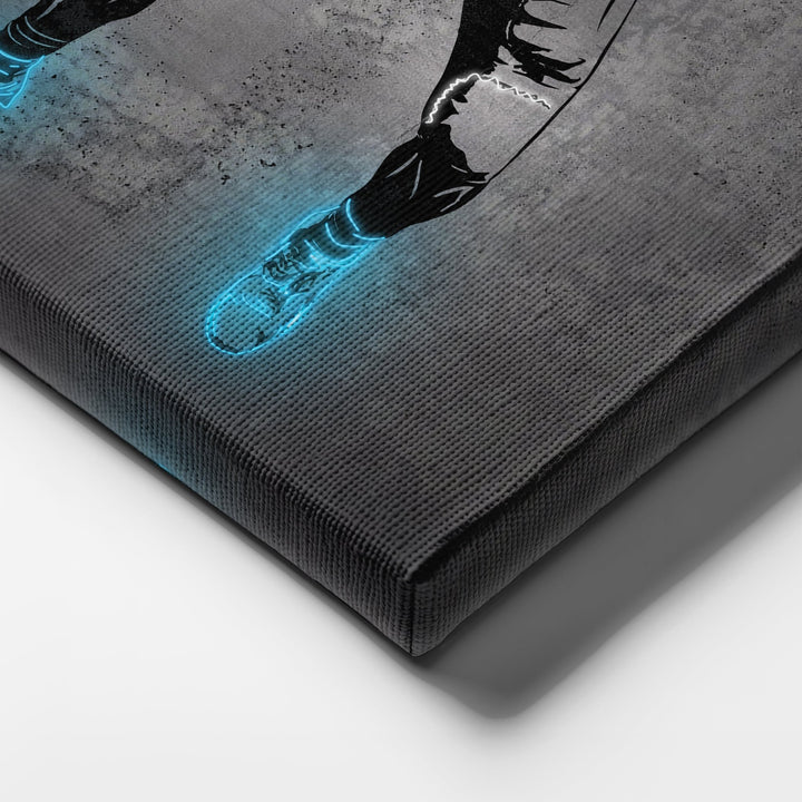 Josh Allen Neon Canvas Art | Modern Wall Decor for Bills Fans - CanvasNeon