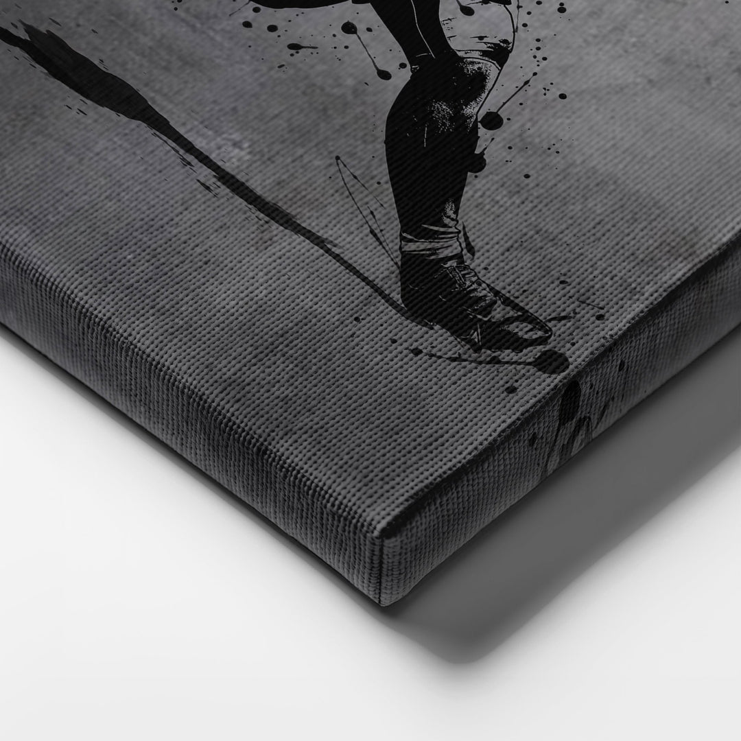 Josh Jacobs Neon Canvas Art | Modern Wall Decor for Raiders Fans - CanvasNeon