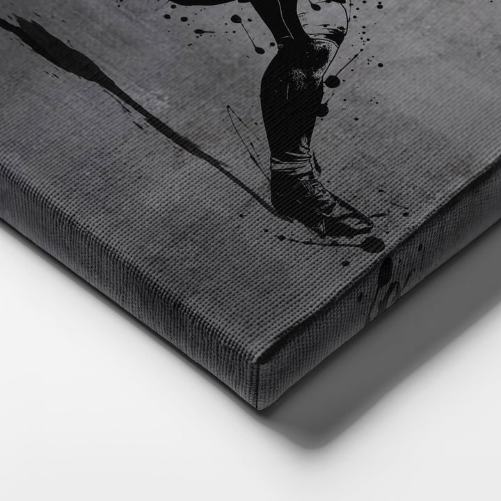 Josh Jacobs Neon Canvas Art | Modern Wall Decor for Raiders Fans - CanvasNeon