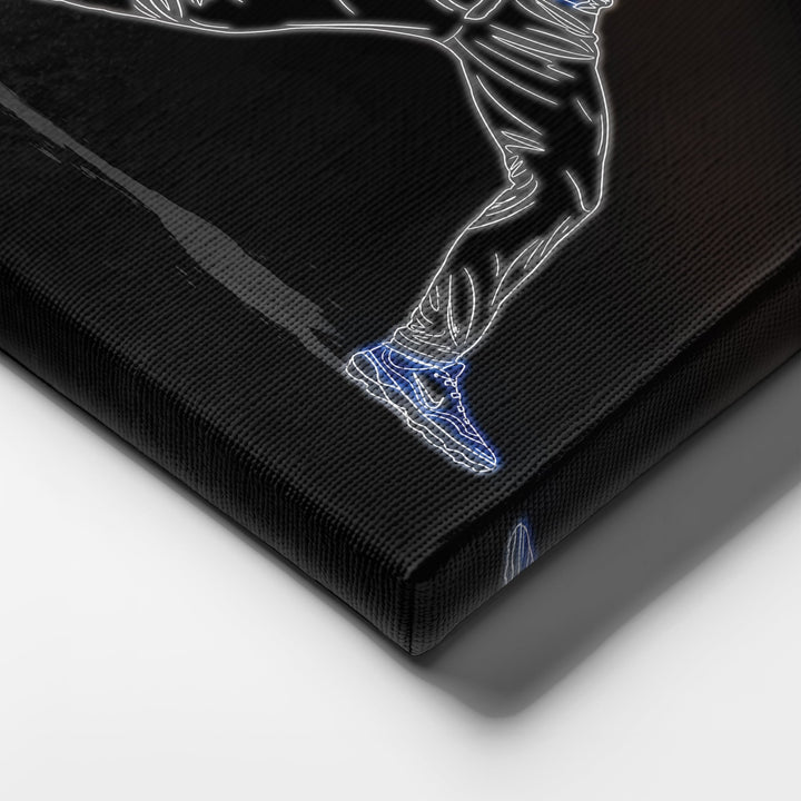Justin Verlander Neon Canvas Art | Mets Wall Decor - CanvasNeon